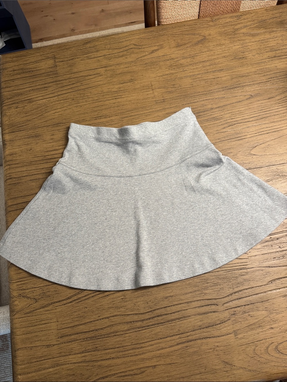 Crewcuts Light Gray Circle Skirt - Flared Cotton Blend